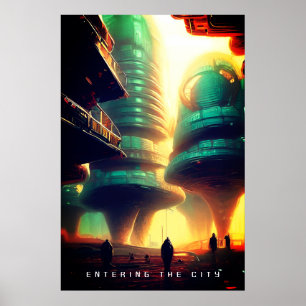 De stad binnenkomen poster