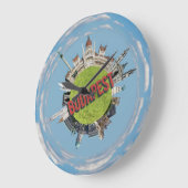 De stad Boedapest hongarije, kleine kleine planeta Grote Klok (Hoek)