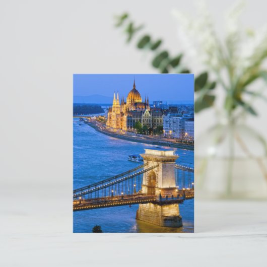 De stad Boedapest in Hongarije Briefkaart (Staand voorkant)
