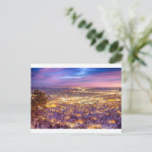 De stad Boulder Colorado City Lights Sunrise Briefkaart (Staand voorkant)