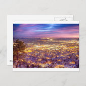 De stad Boulder Colorado City Lights Sunrise Briefkaart (Voorkant / Achterkant)