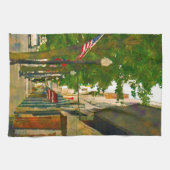 De stad Bristol aan de Tennessee Side Theedoek (Horizontaal)