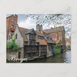 De stad Brugge in België Briefkaart
