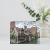 De stad Brugge in België Briefkaart (Staand voorkant)