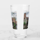 De stad Brugge in België Glas (Links)