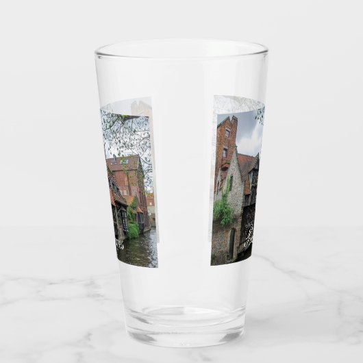 De stad Brugge in België Glas (Links)