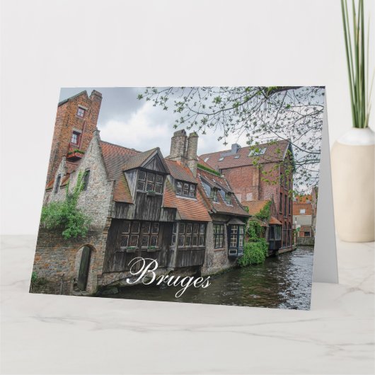 De stad Brugge in België Kaart (Voorkant)