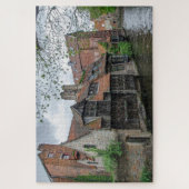 De stad Brugge in België Legpuzzel (Verticaal)