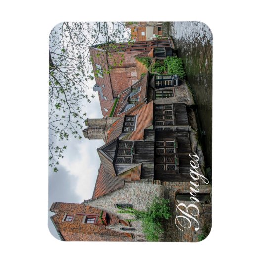 De stad Brugge in België Magneet (Verticaal)