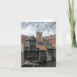 De stad Brugge in België Notitiekaartje