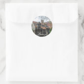 De stad Brugge in België Ronde Sticker (Tas)