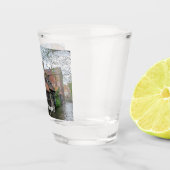 De stad Brugge in België Shot Glas (Rechts)