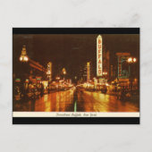 De stad Buffalo NY bij de nacht  Briefkaart (Voorkant)