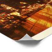 De stad Buffalo NY bij de nacht  Poster (Hoek)