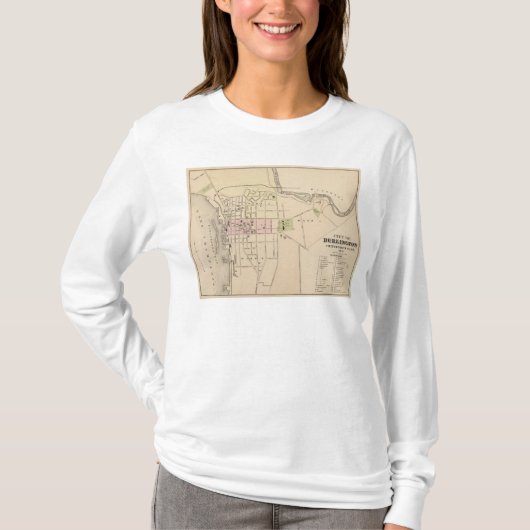 De stad Burlington in Vermont T-shirt (Voorkant)