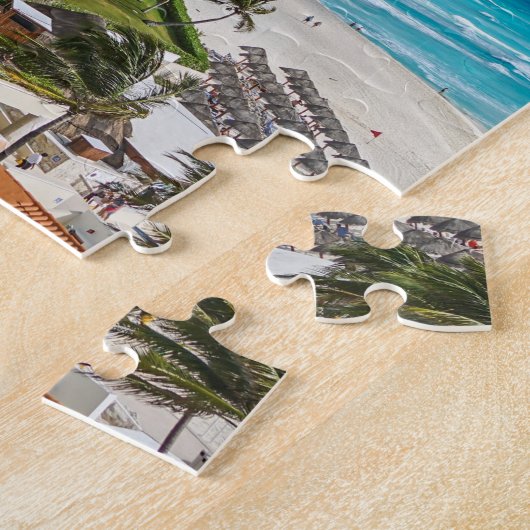 De stad Cancun aan de zijkant Legpuzzel (Zijkant)