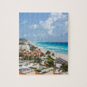 De stad Cancun aan de zijkant Legpuzzel