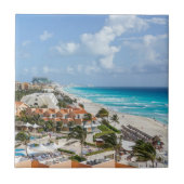 De stad Cancun aan de zijkant Tegeltje (Voorkant)