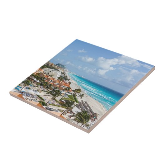 De stad Cancun aan de zijkant Tegeltje (Zijkant)