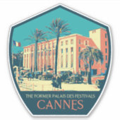 De stad Cannes Frankrijk, het voormalige Palais de Sticker (Voorkant)