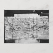 De stad Carcassonne, 1462 Briefkaart (Voorkant)