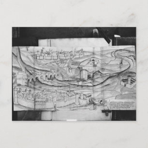 De stad Carcassonne, 1462 Briefkaart