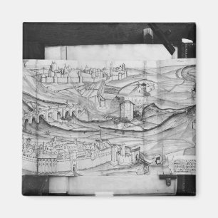 De stad Carcassonne, 1462 Magneet