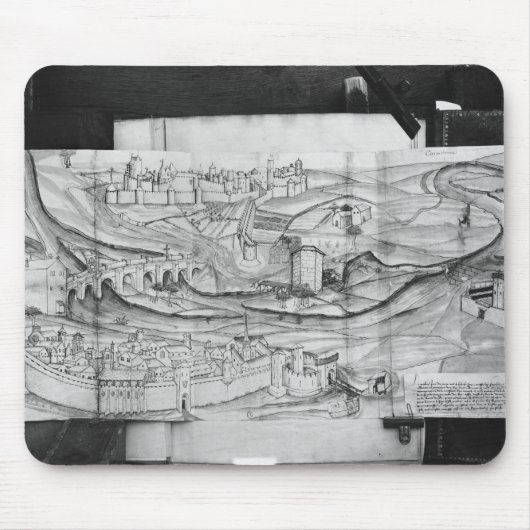 De stad Carcassonne, 1462 Muismat (Voorkant)