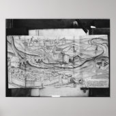 De stad Carcassonne, 1462 Poster (Voorkant)