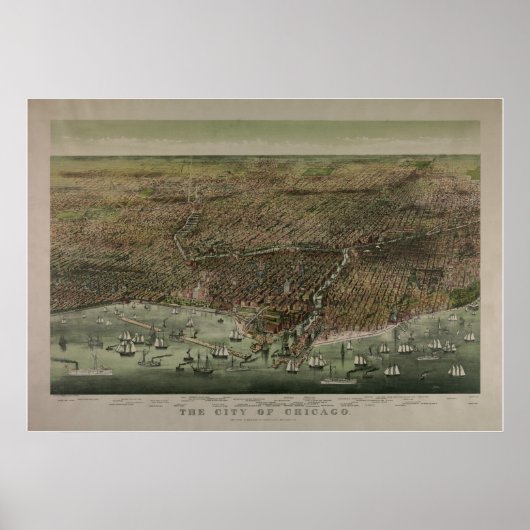 De stad Chicago Poster (Voorkant)