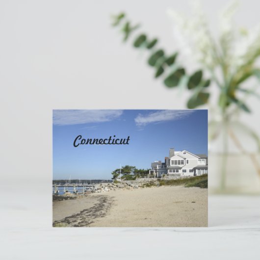 de stad Connecticut Briefkaart (Staand voorkant)