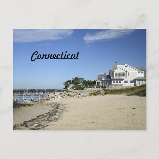 de stad Connecticut Briefkaart (Voorkant)