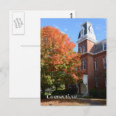 de stad Connecticut Briefkaart (Voorkant / Achterkant)