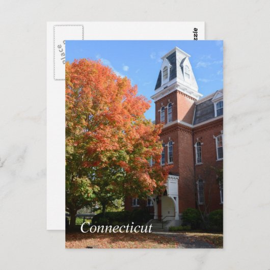 de stad Connecticut Briefkaart (Voorkant / Achterkant)