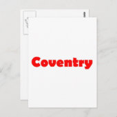 De stad Coventry in engeland Briefkaart (Voorkant / Achterkant)