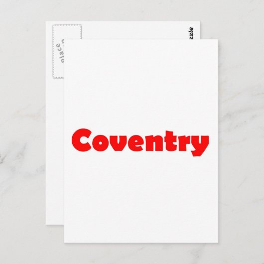 De stad Coventry in engeland Briefkaart (Voorkant / Achterkant)