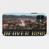 De stad Denver 1898 Case-Mate iPhone Case (Achterkant (horizontaal))