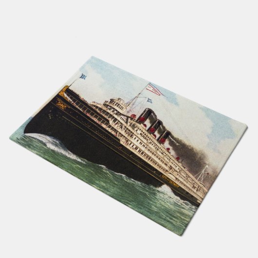 De stad Detroit III  Grote Meren Leren Lang Deurmat (Schuin)