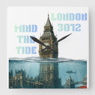 De stad die de tijd vergeten is vierkante klok