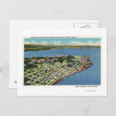 De stad die naar de baai van Young kijkt Briefkaart (Voorkant / Achterkant)