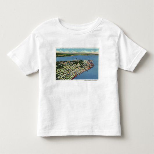 De stad die naar de baai van Young kijkt Kinder Shirts (Voorkant)