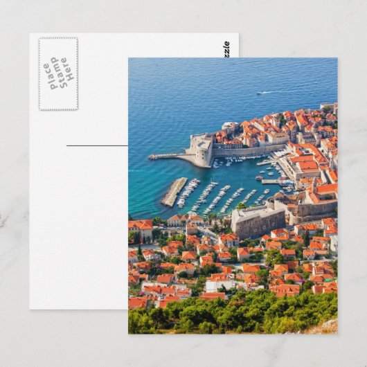 De stad Dubrovnik van boven Briefkaart (Voorkant / Achterkant)
