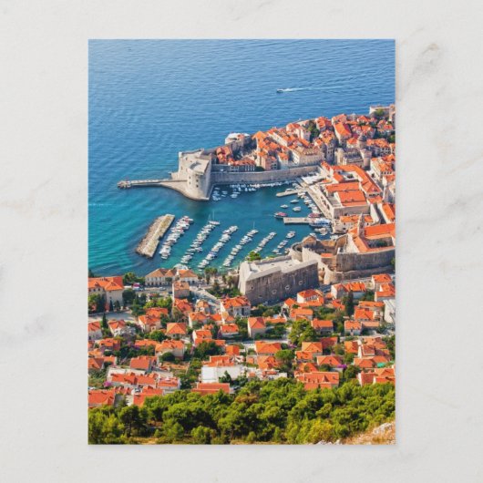 De stad Dubrovnik van boven Briefkaart (Voorkant)