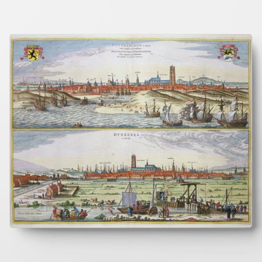 De stad Dunkirk tijdens de Spaanse bezetting, Fotoplaat (Voorkant)