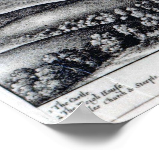 De stad Edinburgh uit het zuiden Poster (Hoek)