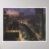 De stad Greenwich Village, John Sloan Poster (Voorkant)