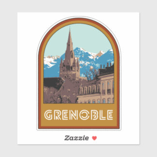 De stad Grenoble Frankrijk is mijn trotse thuissta Sticker