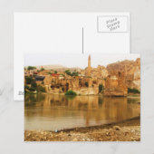 De stad Hasankeyf, Turks FOTO Briefkaart (Voorkant / Achterkant)