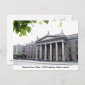 De stad Ierland van GPO Dublin Feestdagenkaart (Voorkant / Achterkant)