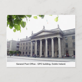 De stad Ierland van GPO Dublin Feestdagenkaart